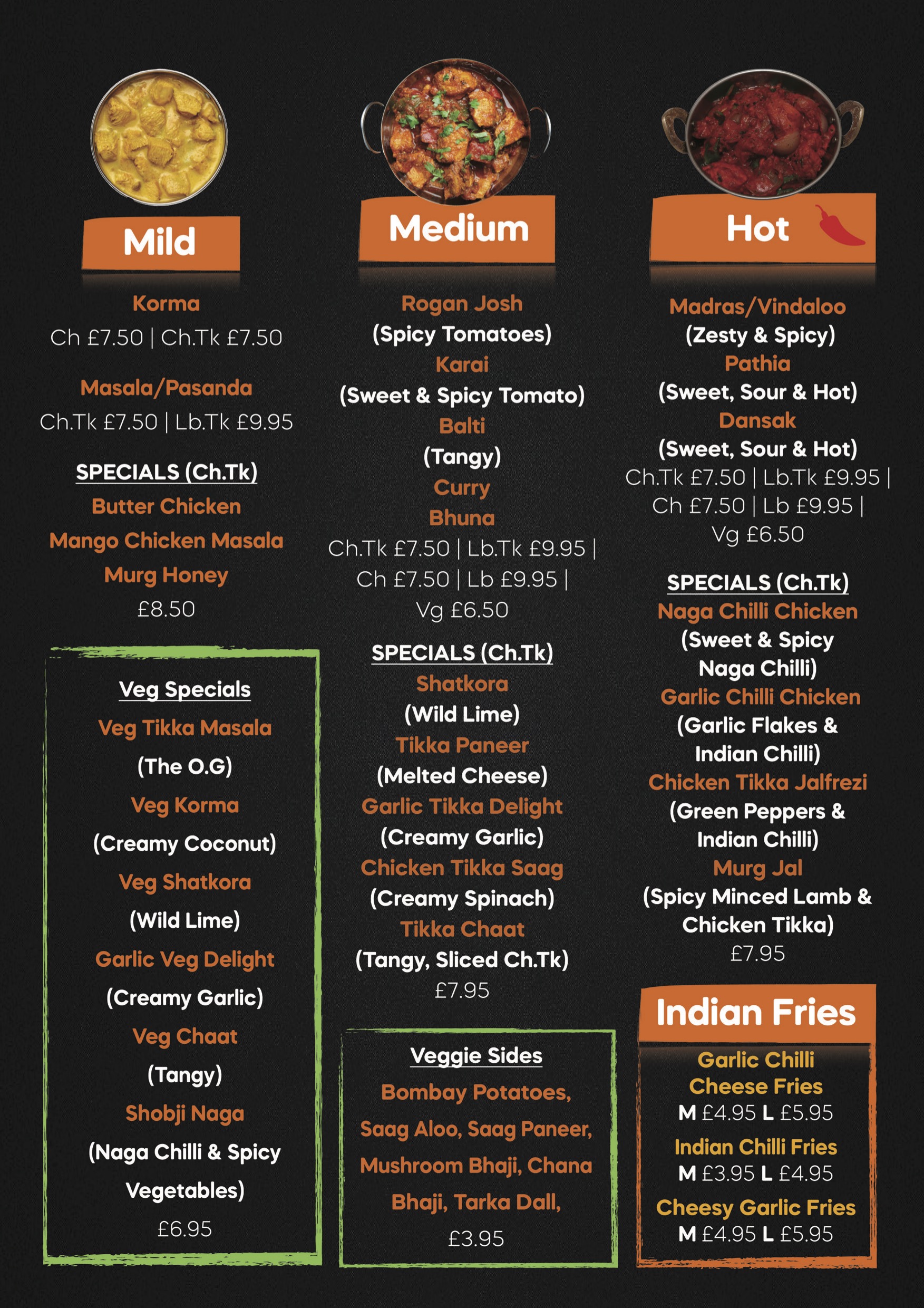 Tudor March 2026 Curry Menu JPEG